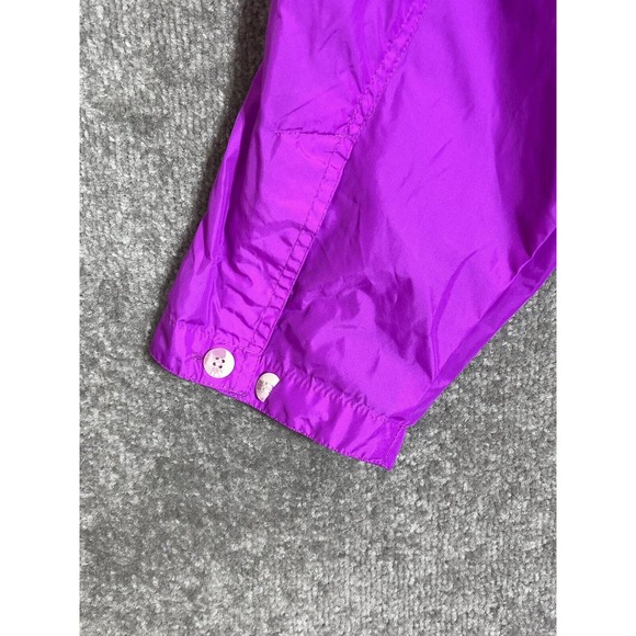 Vintage Woolrich Full Length Windbreaker Rain Trench Coat Womens‎ Size M Fuchsia - Picture 12 of 12